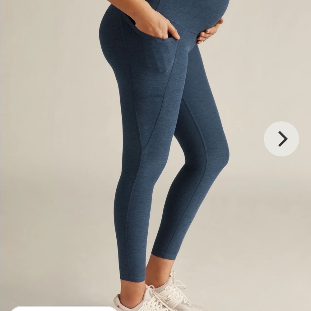 Beyond Yoga Navy Blue Maternity Leggings